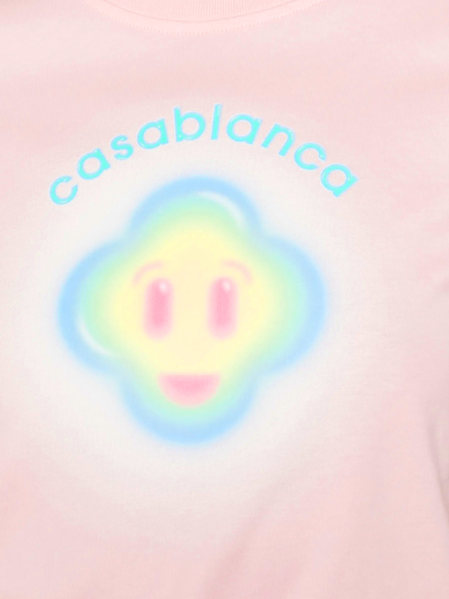 [Casablanca] T-shirts Short Sleeve SS26 WSP26JTS02001AIRBRUSH SMILEY