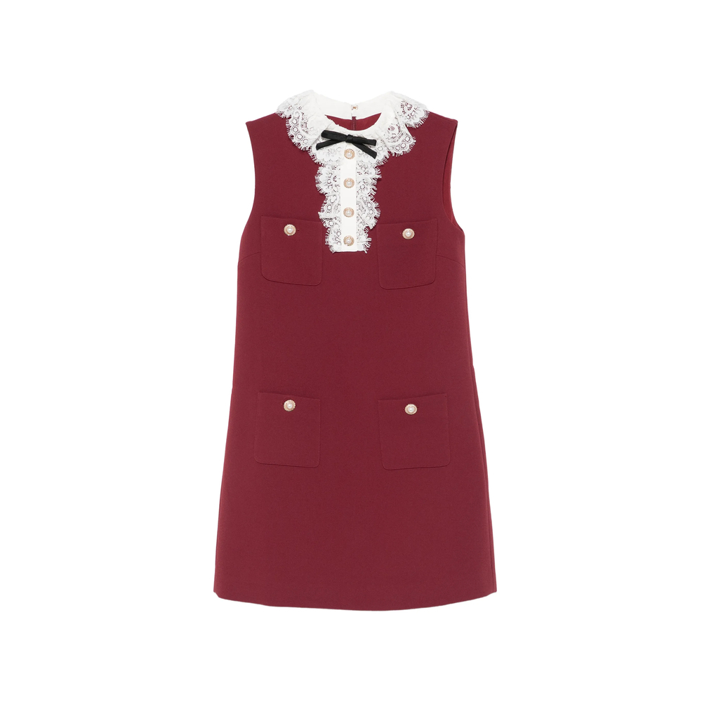 [Self-portrait] Sleeveless dress FW26 PF26-001SB-BU  BURGU