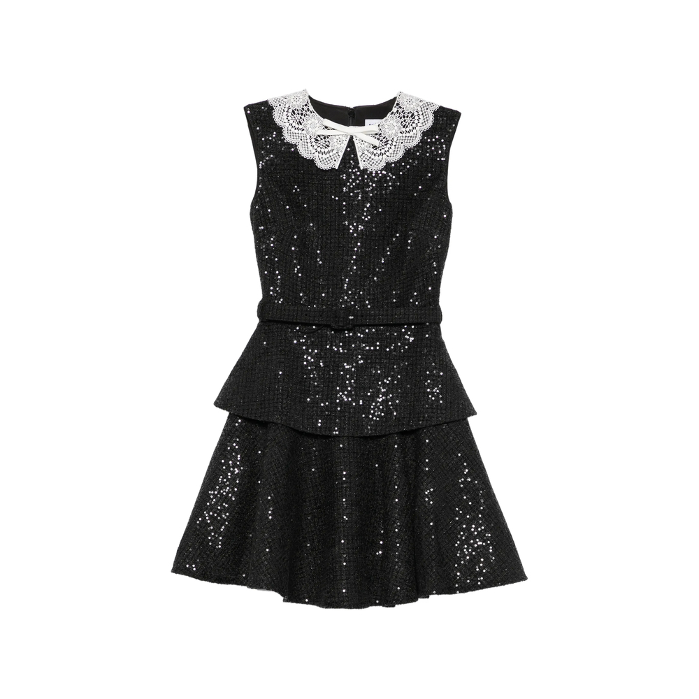 [Self-portrait] Sleeveless dress FW26 PF26-002S-B  BLACK