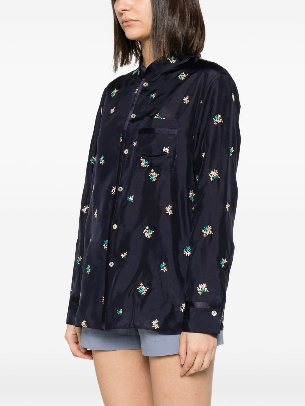 [Forte Forte] Shirts Long Sleeve SS26 14868MYSHIRTMIDNIGHT