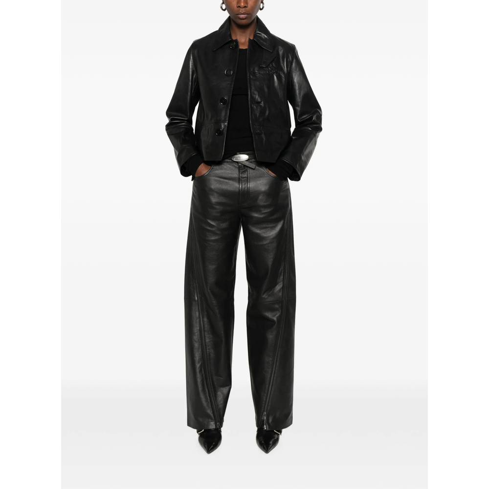 [Zadig & Voltaire] Leather Jacket FW26 RWOW01288  BLACK