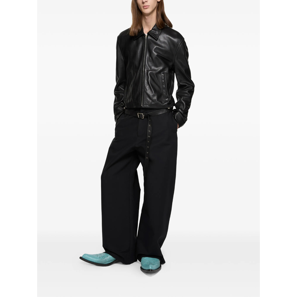 [Acne Studios] Leather Jacket SS26 B70164  BLACK