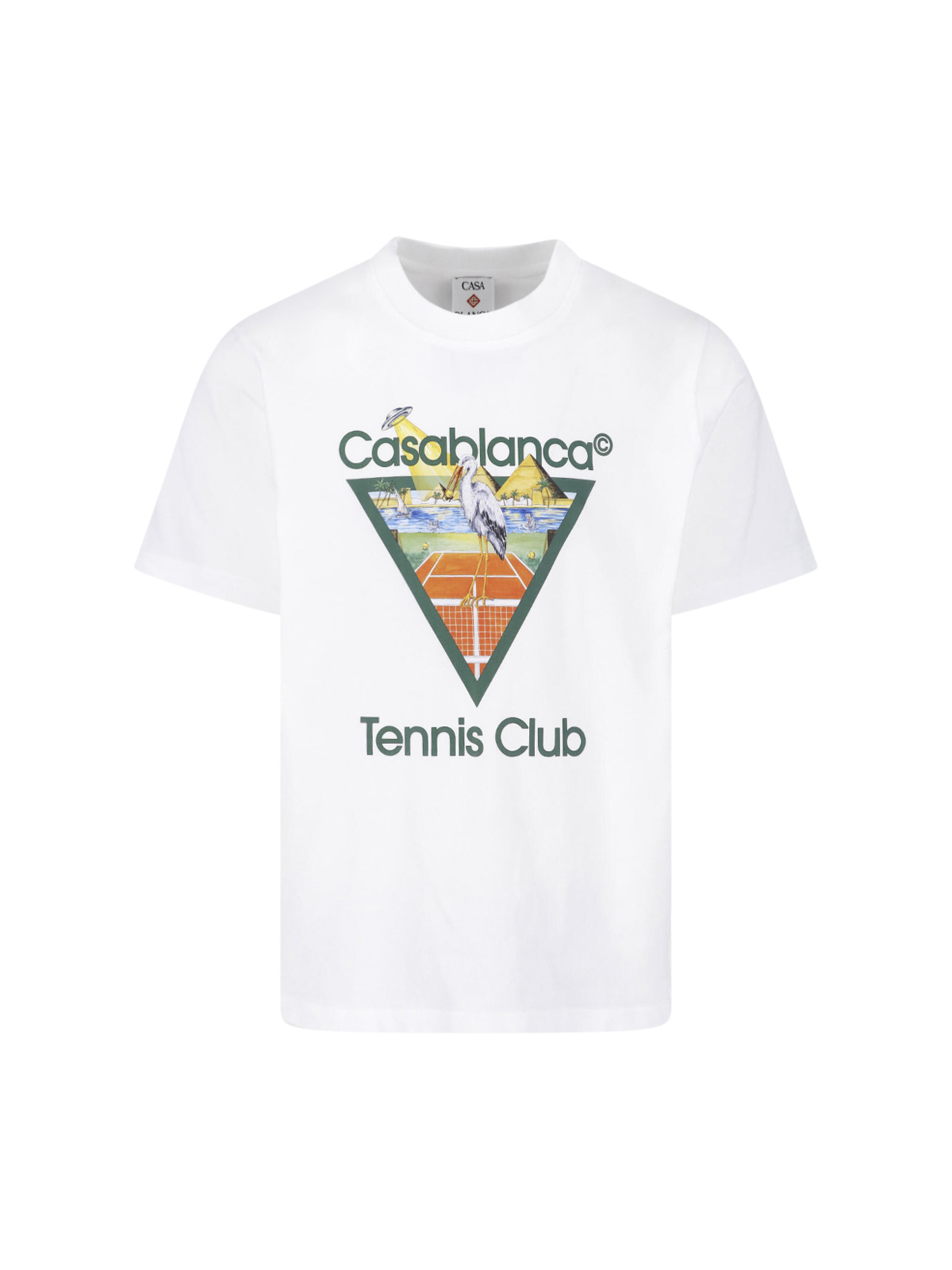 [Casablanca] T-shirts Short Sleeve FW26 M PF26 JTS 001 03TENNIS CLUB TRIANGLE