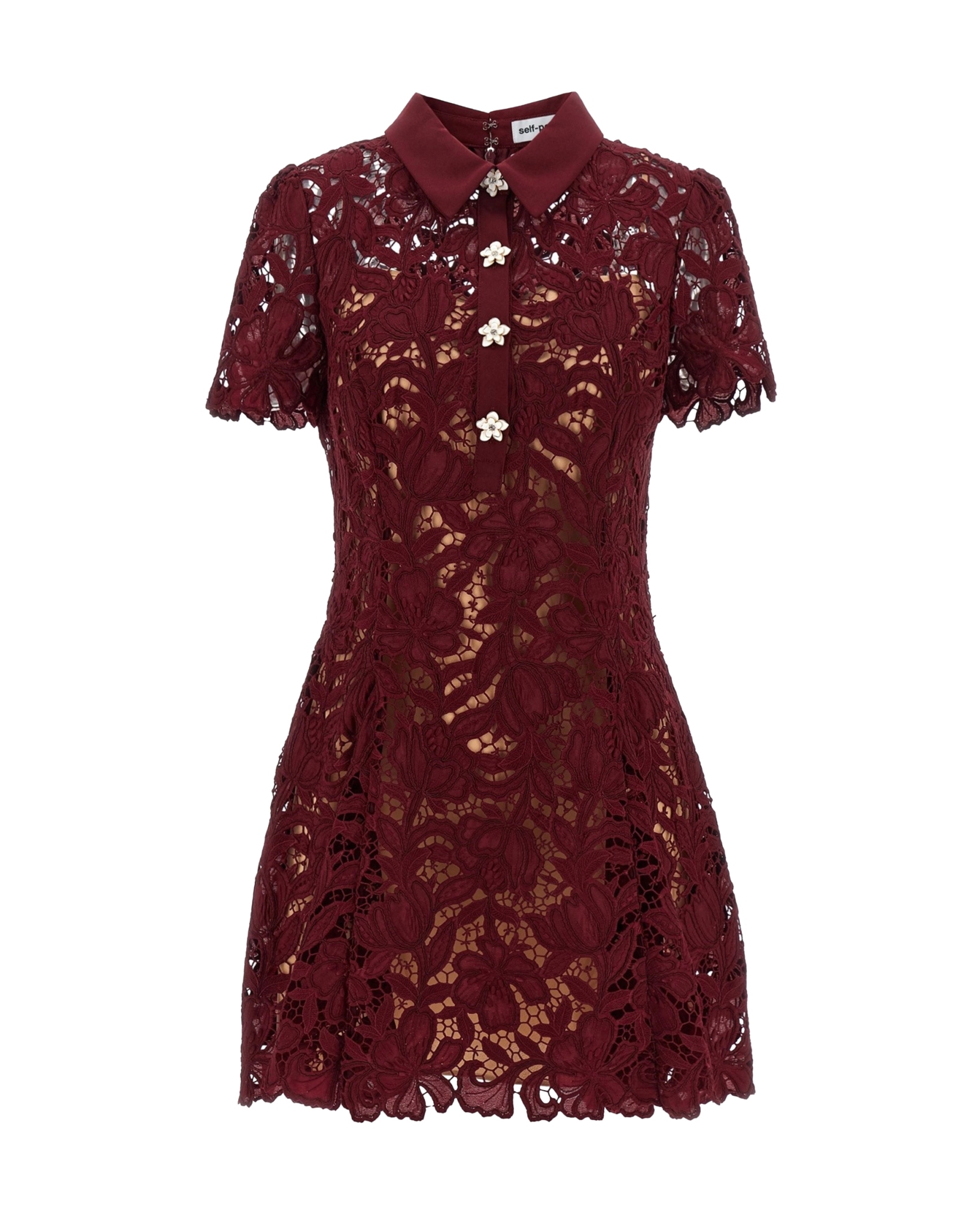 [Self-portrait] Short sleeve dress FW26 PF26111SABU