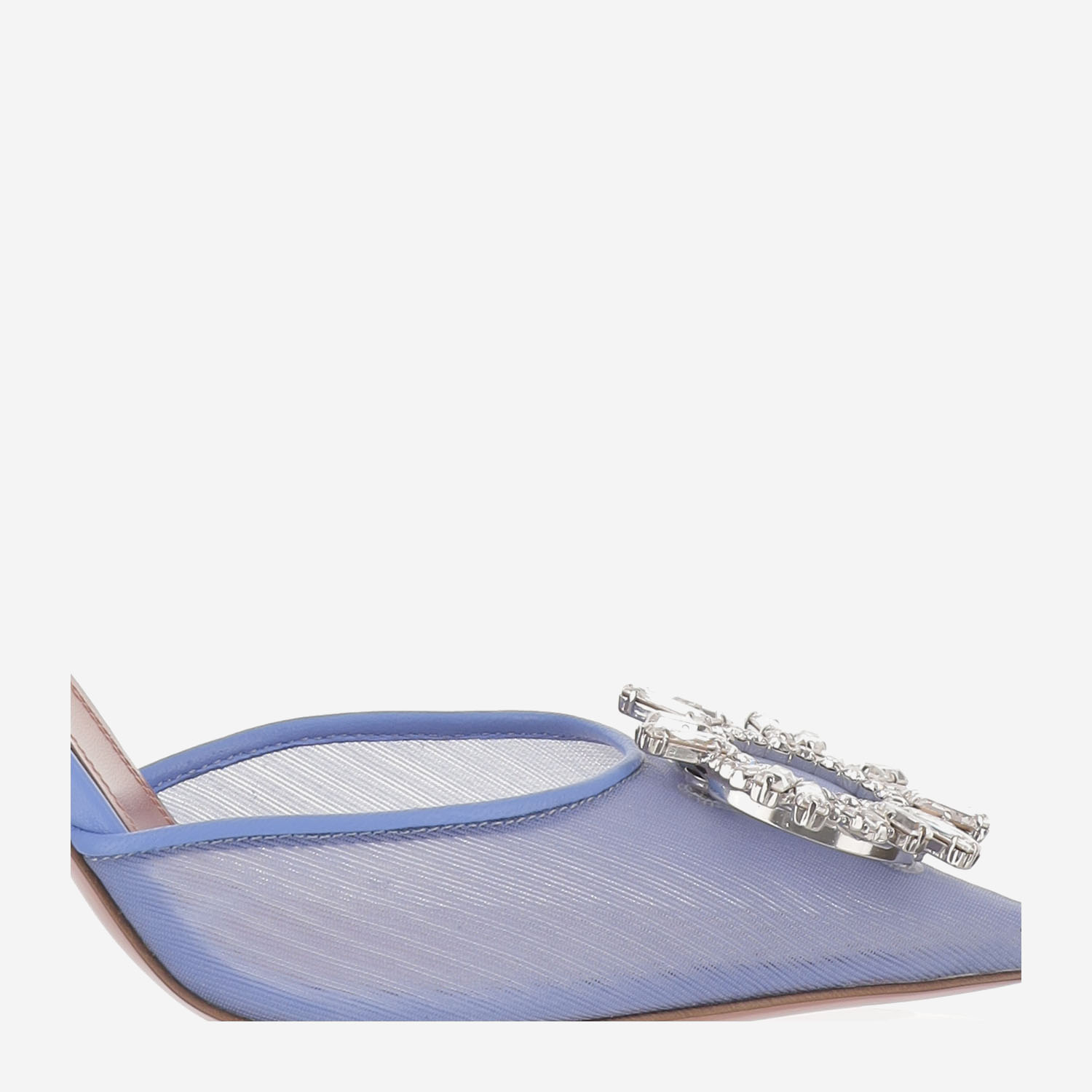 [Amina Muaddi] Pumps SS26 BEGUMMESHSLING95BABYBLUEMESH