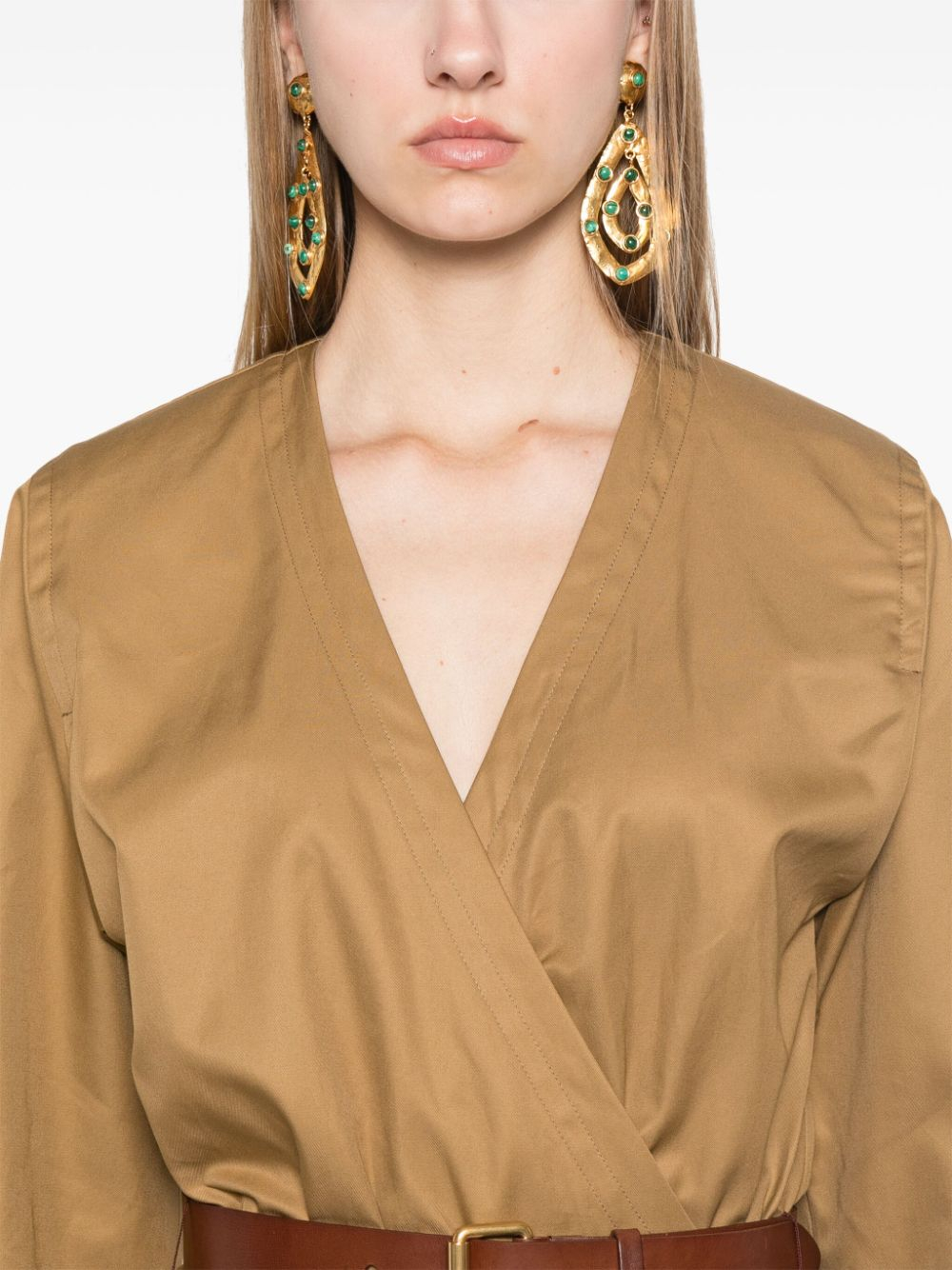 [Saint Laurent] Long sleeve dress SS24 792010Y3A992085