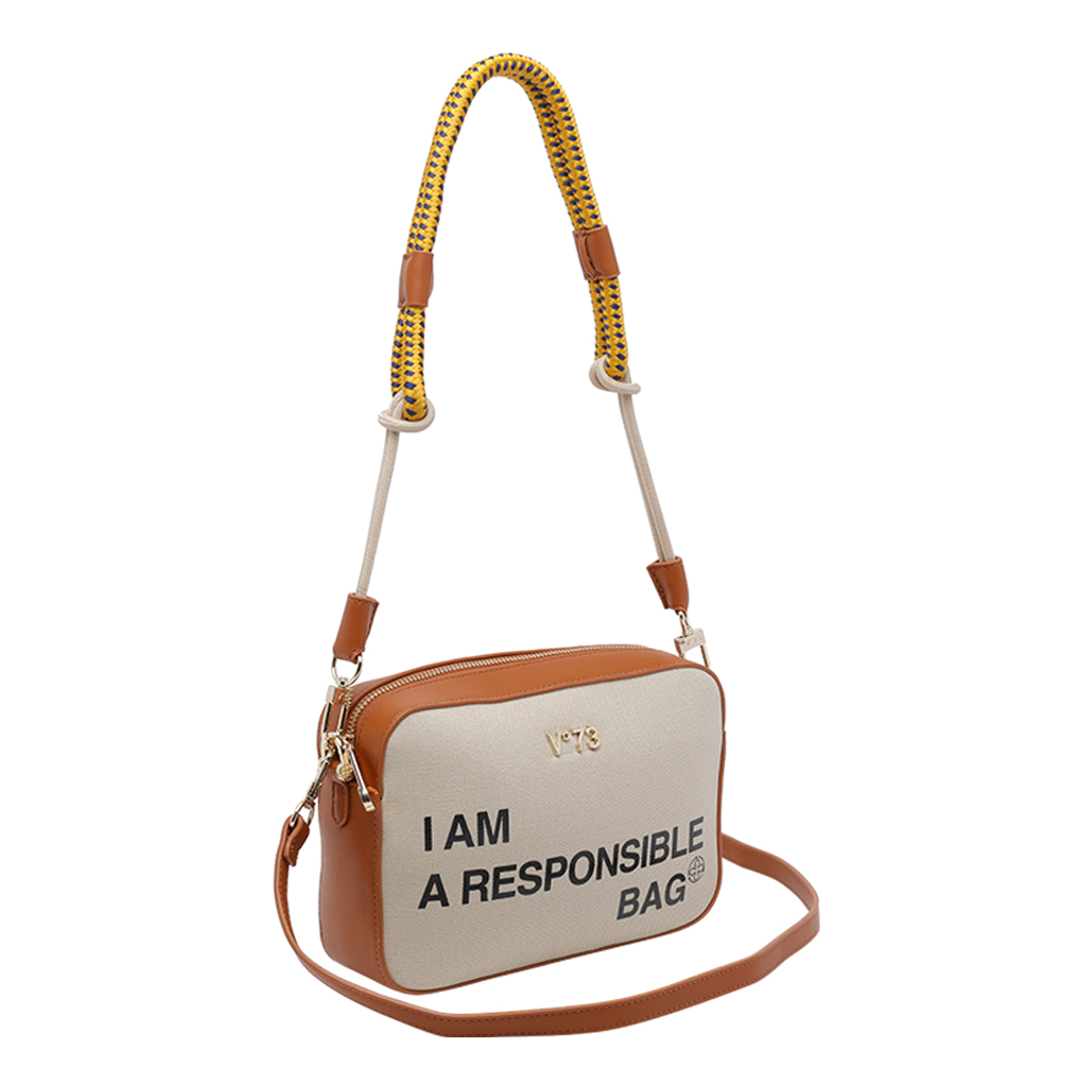 [V°73] Shoulder bag SS26 73BS9N006OFF WHITE/CUOIO
