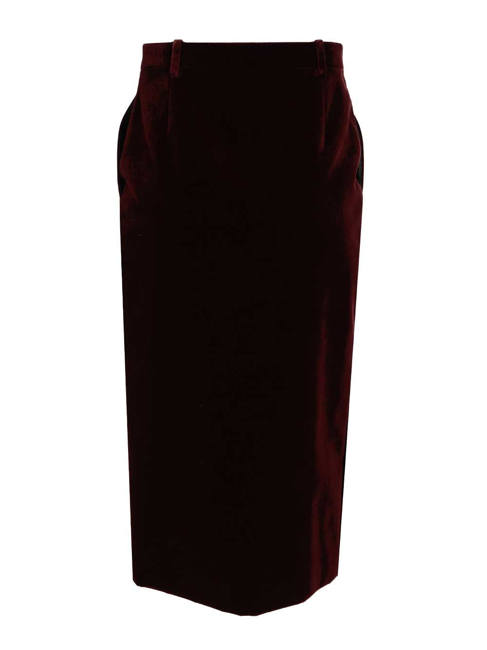 [Saint Laurent] Midi skirt FW25 826769Y615W6500