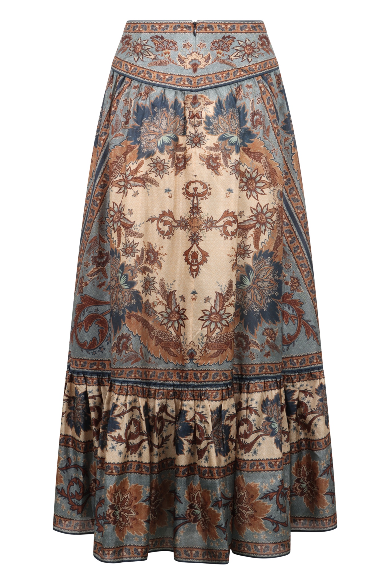 [Zimmermann] Long skirt FW25 3479SSS253_BLCMINFLO