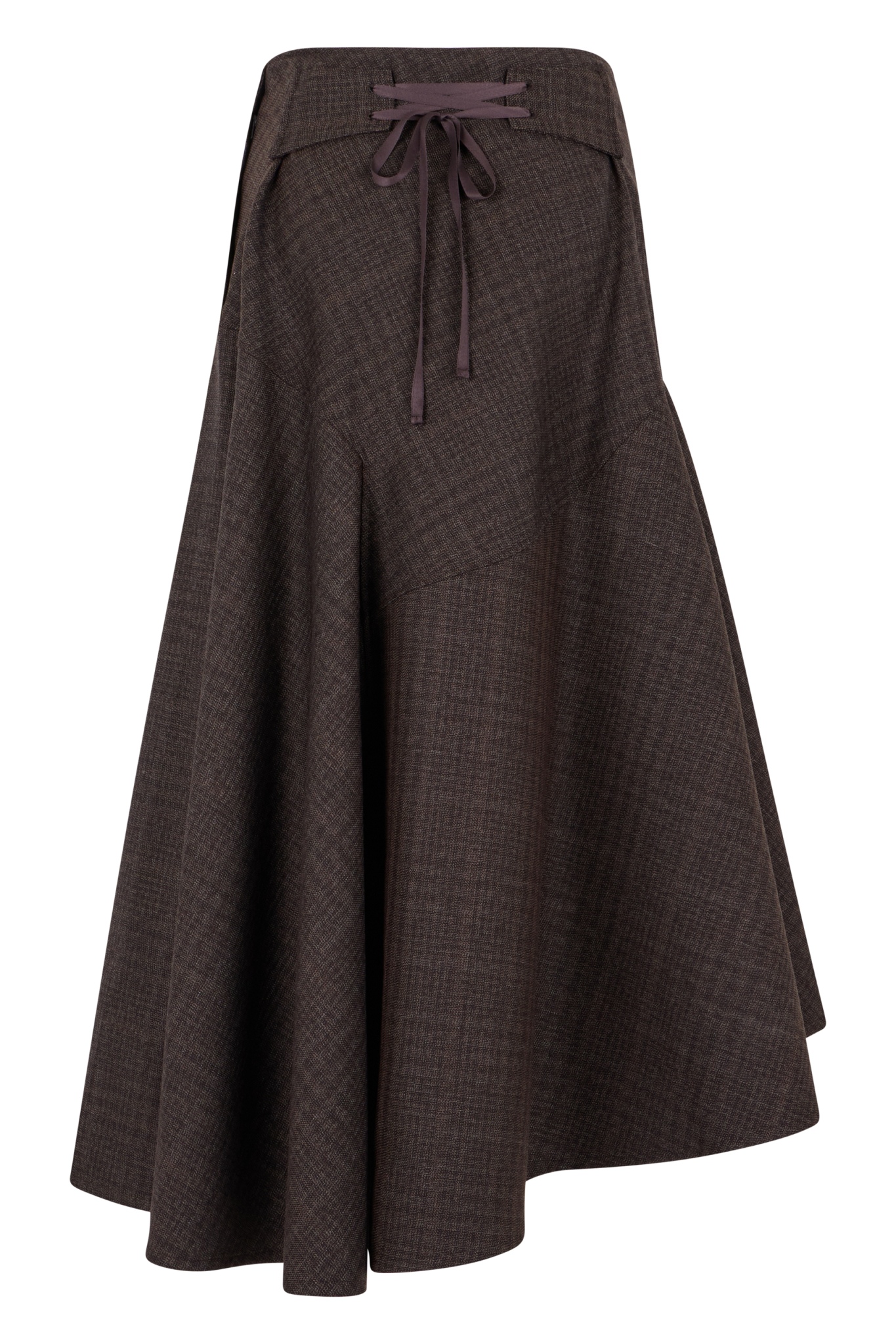 [Our Legacy] Long skirt FW25 W4254WB_BROWNDUNMORECHECK