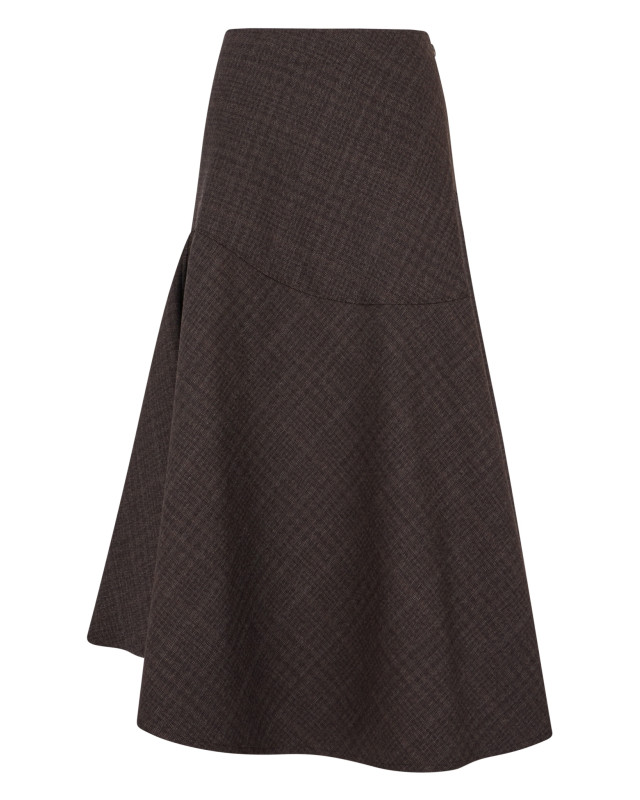 [Our Legacy] Long skirt FW25 W4254WB_BROWNDUNMORECHECK