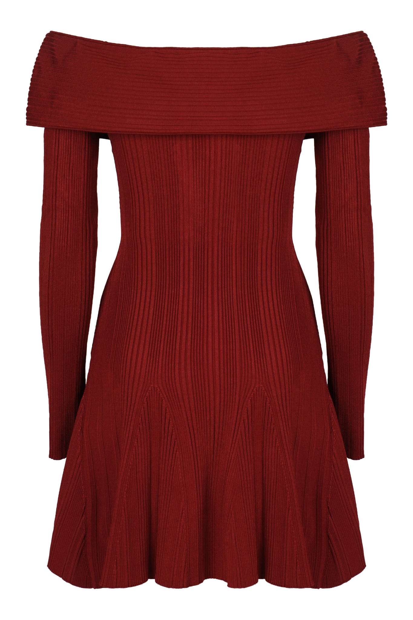 [SELF PORTRAIT] Long sleeve dress SS26 RS26011SABU_BURGUNDY
