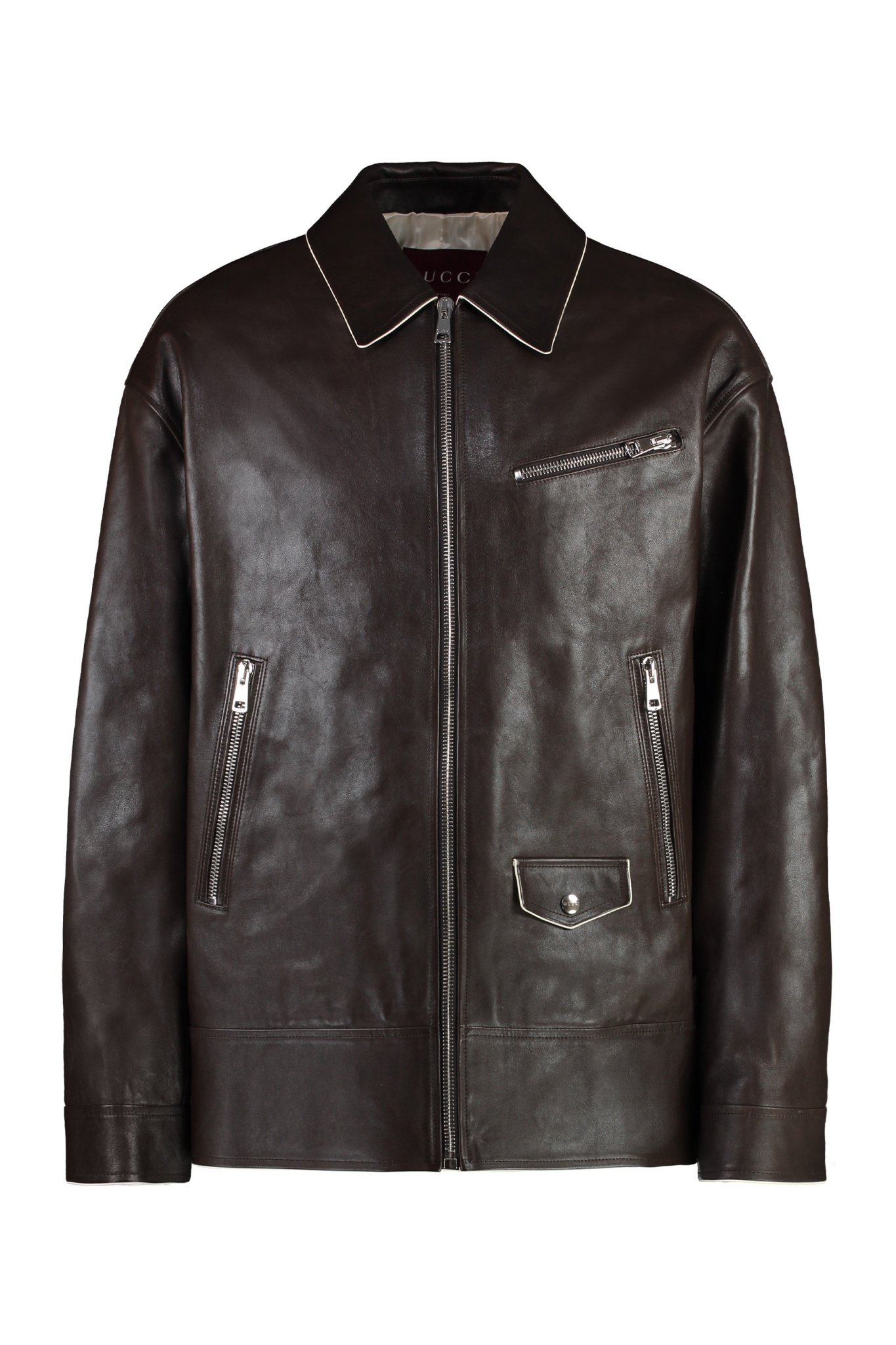[Gucci] Leather Jacket FW24 801756XNA12_2433