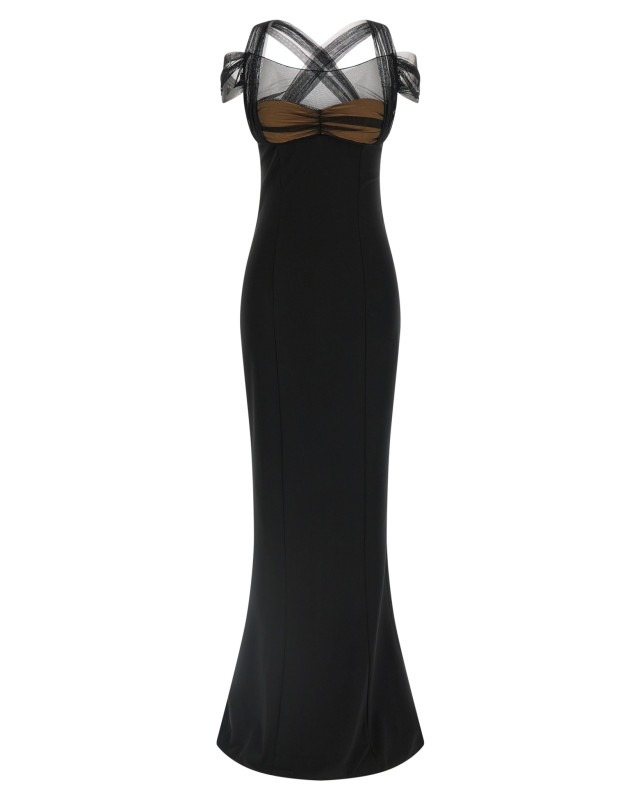 [Nensi Dojaka] Sleeveless dress SS26 NDDR3001002100BLACK
