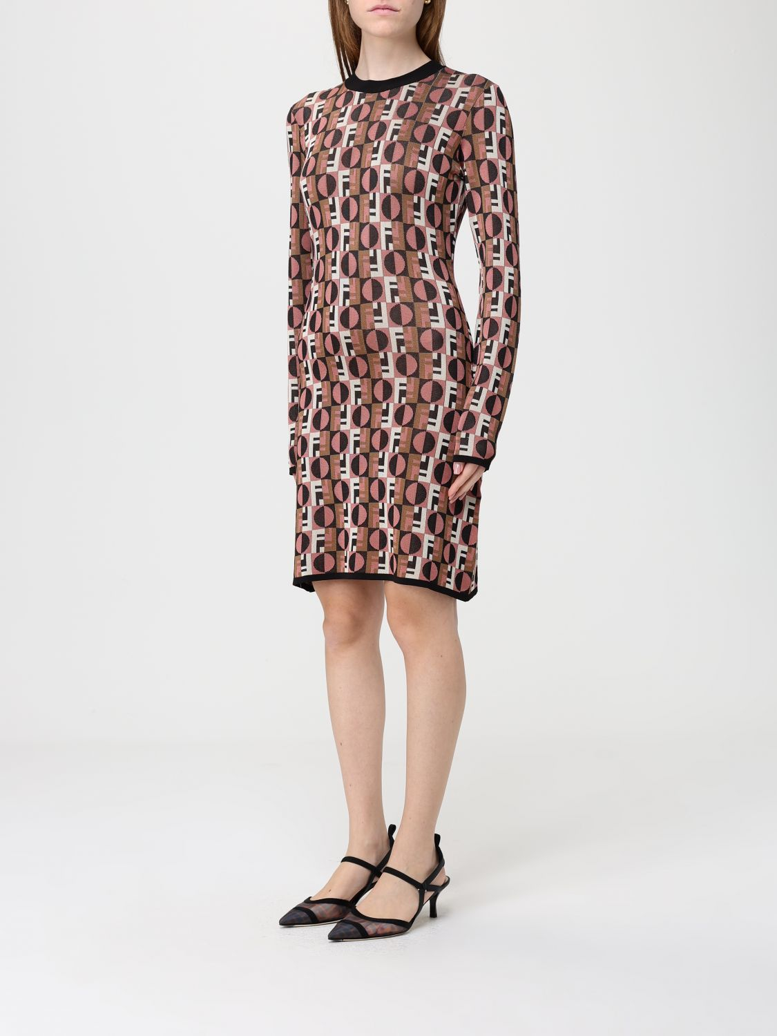[Fendi] Long sleeve dress FW25 FZDD92AYLV F1T6N