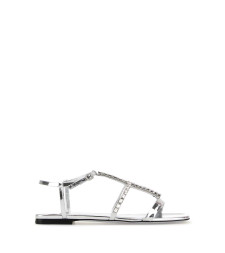 [Jimmy Choo] Sandals SS26 GWYNFLATIOX SILVERCRYSTAL