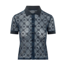 [MARINE SERRE] T-shirts Short Sleeve SS26 WSI037ACJER0005 BL90