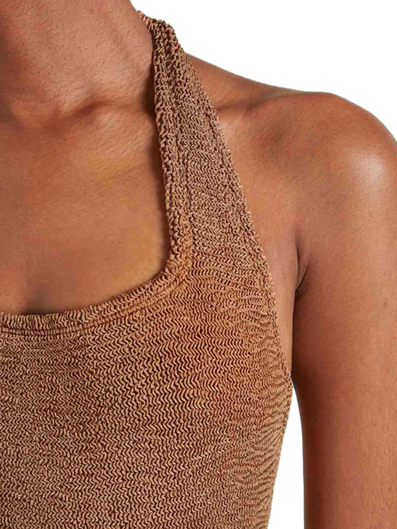 [Hunza G] Monokini FW26 SSANDYCRMETALLIC COCOA