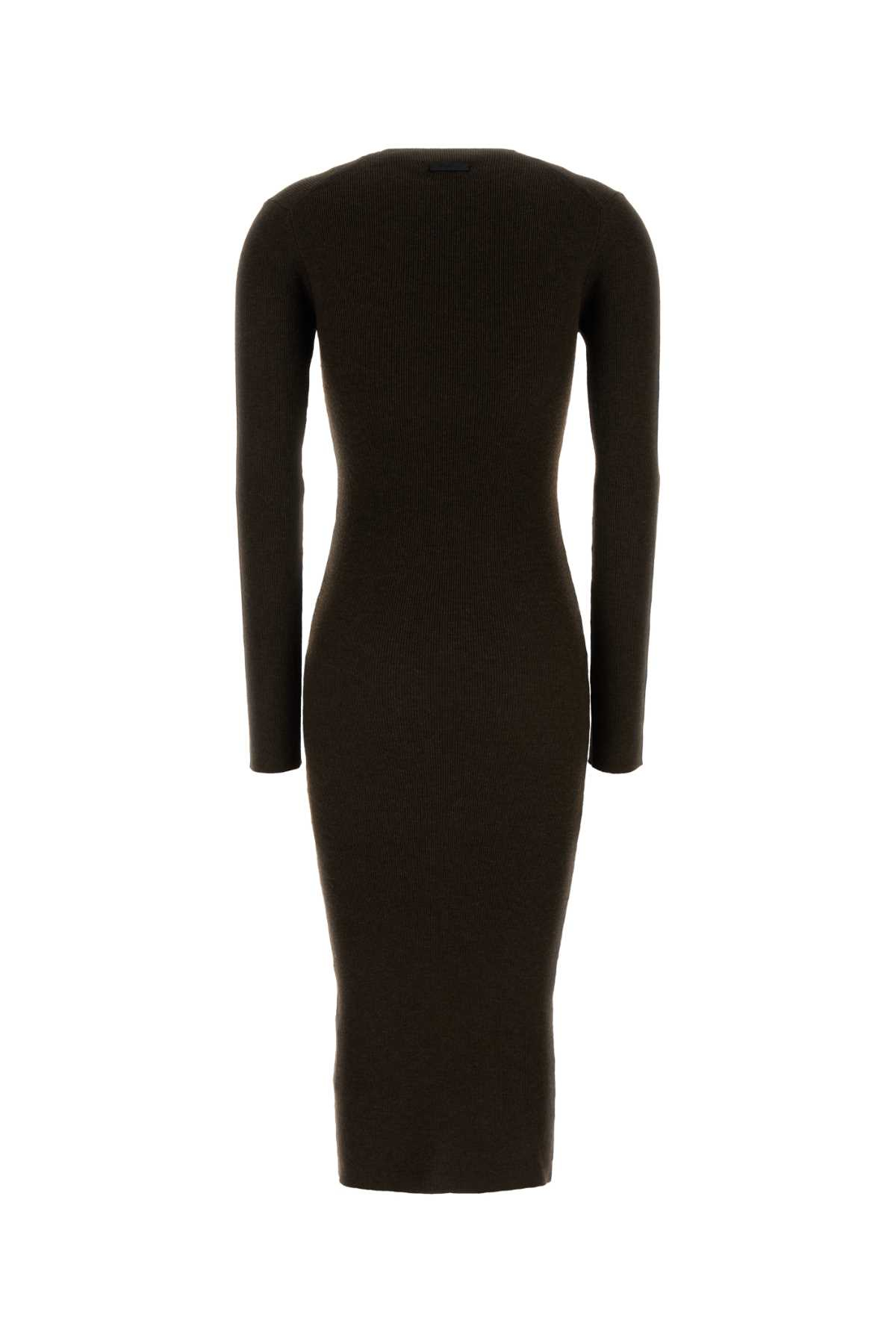[FEAR OF GOD ESSENTIAL] Long sleeve dress SS26 192HO259022FW BROWN