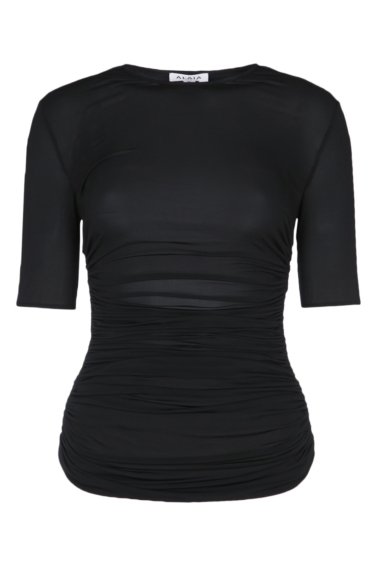 [Alaia] T-shirts Short Sleeve FW25 AA9H1248J050B 995