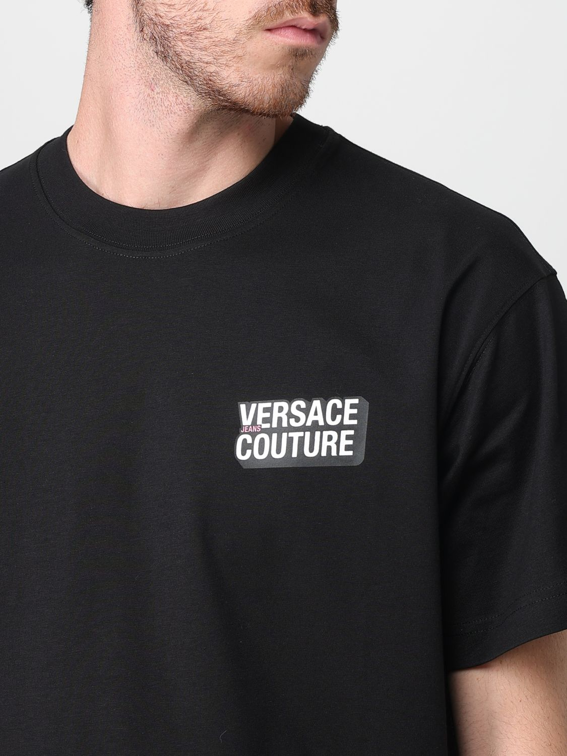 [VERSACE JEANS COUTURE] T-shirts Short Sleeve FW25 79GAHP10CJ01P 899