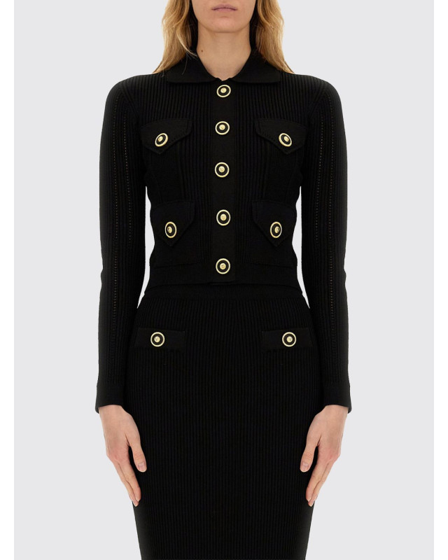 [Balmain] Cardigan FW25 EF1KL150KI10 0PA