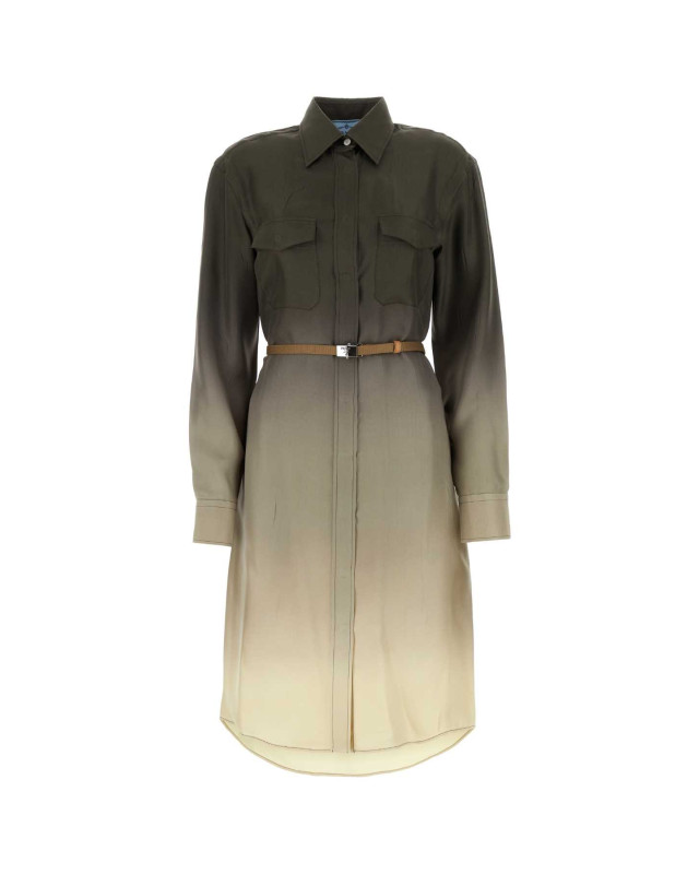 [Prada] Long sleeve dress SS25 P3M08HSOOO14J3 F0334