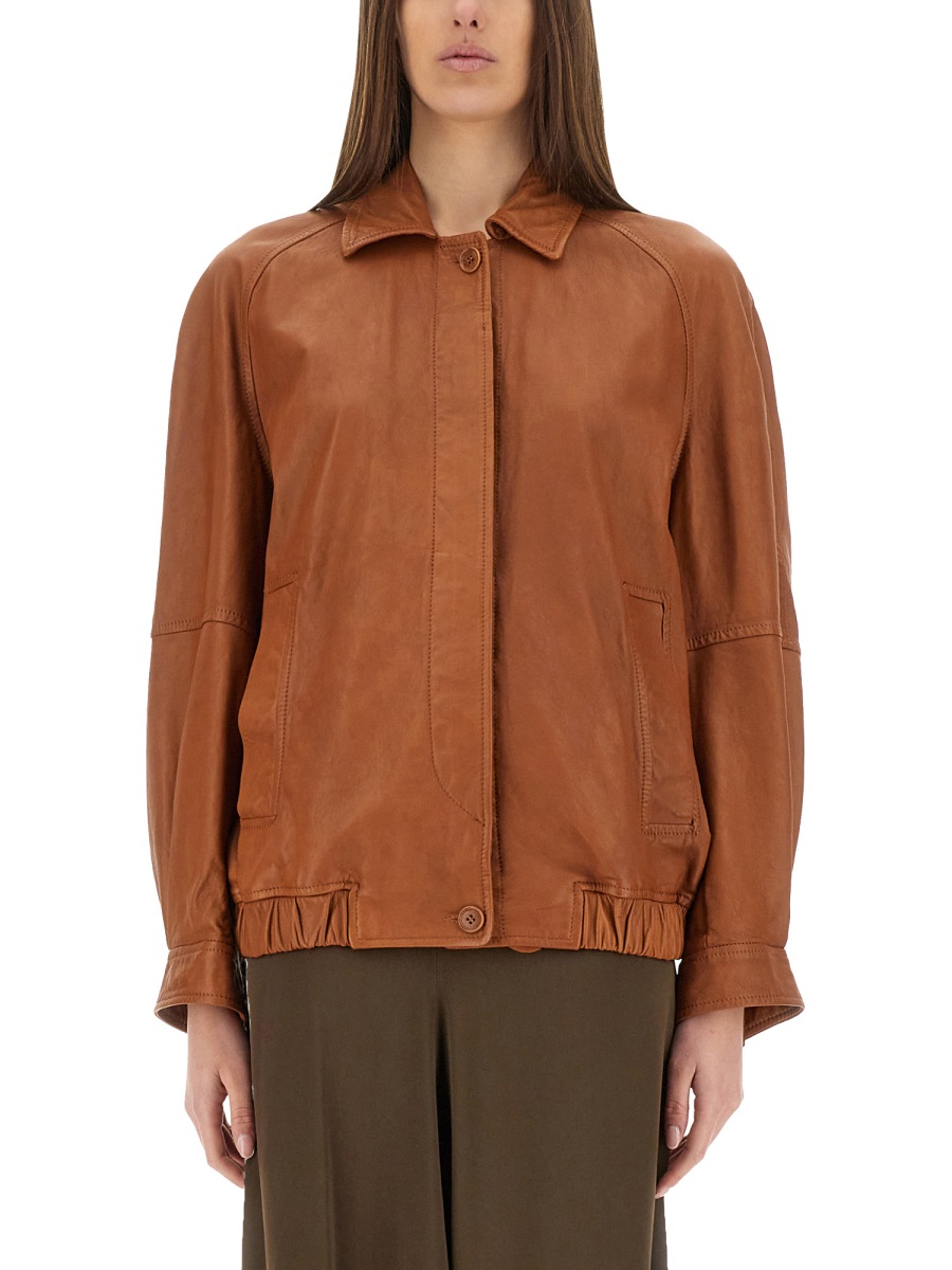 [SALVATORE SANTORO] Leather Jacket SS25 48011-D_PRAWCOGNAC