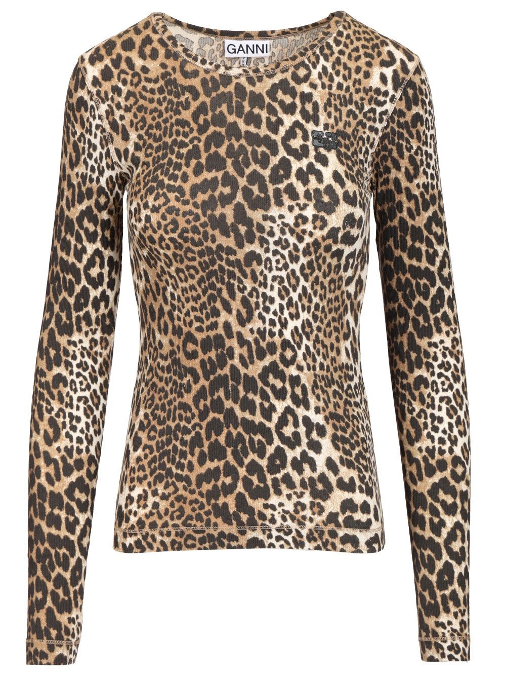 [GANNI] T-shirts Long Sleeve CO A1050180859