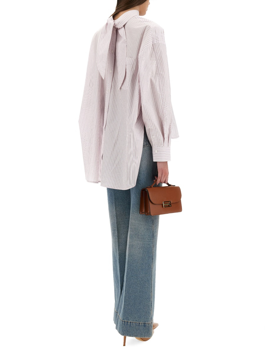 [VICTORIA BECKHAM] Shirts Long Sleeve SS25 1225WSH006261A_LILAC/PAPRIKA/WHITE