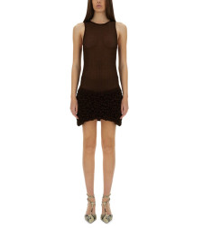 [SELIA RICHWOOD] Sleeveless dress SS25 PONCIKMINIDRESS_BROWN