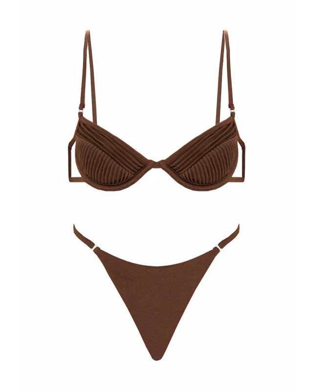 [SELIA RICHWOOD] Bikini SS25 AMYBIKINI_BROWN