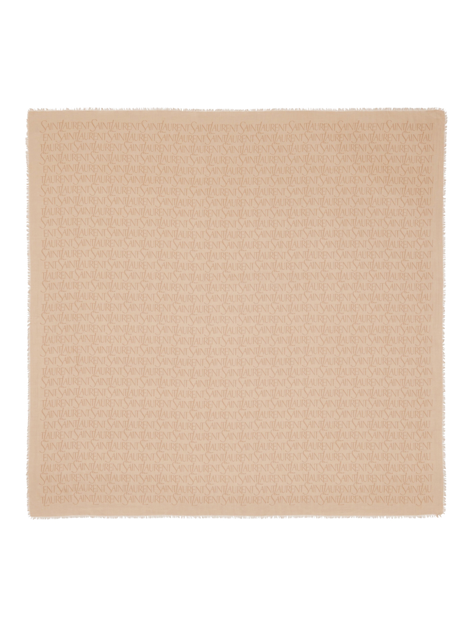 [Saint Laurent] Scarf FW26 7476803Y6689765 BEIGE LIGHT BROWN
