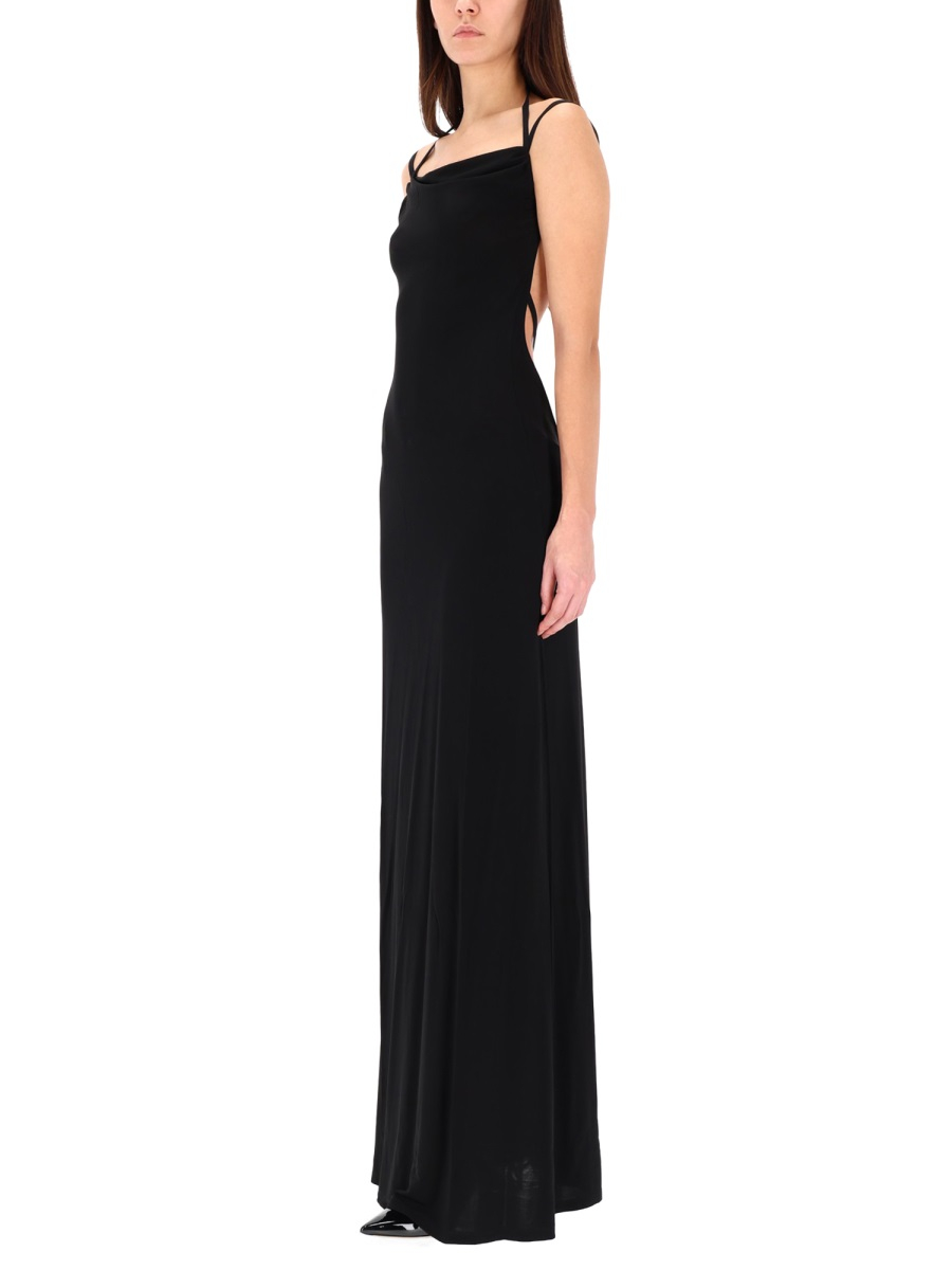 [MARINE SERRE] Sleeveless dress SS25 WDR335A_CJER0022BK99