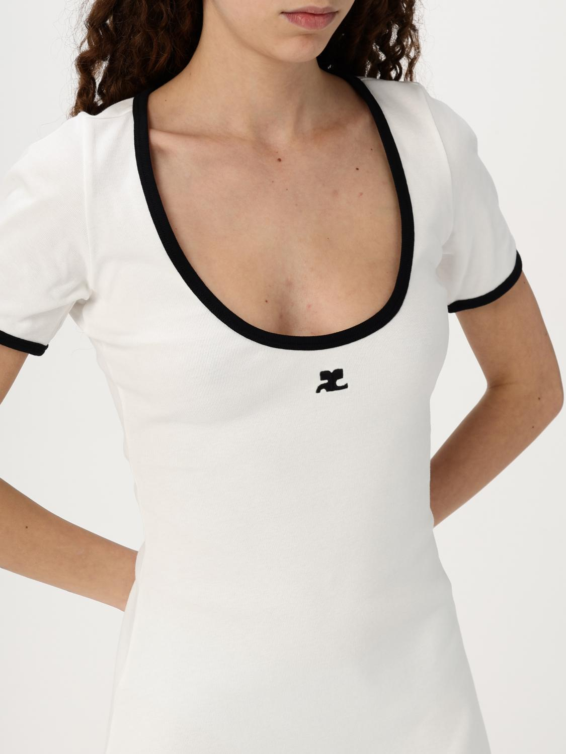 [Courreges] Short sleeve dress FW25 225JRO600JS0203 0098