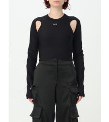 [Off-White] T-shirts Long Sleeve FW25 OWAD211C99JER001 1001