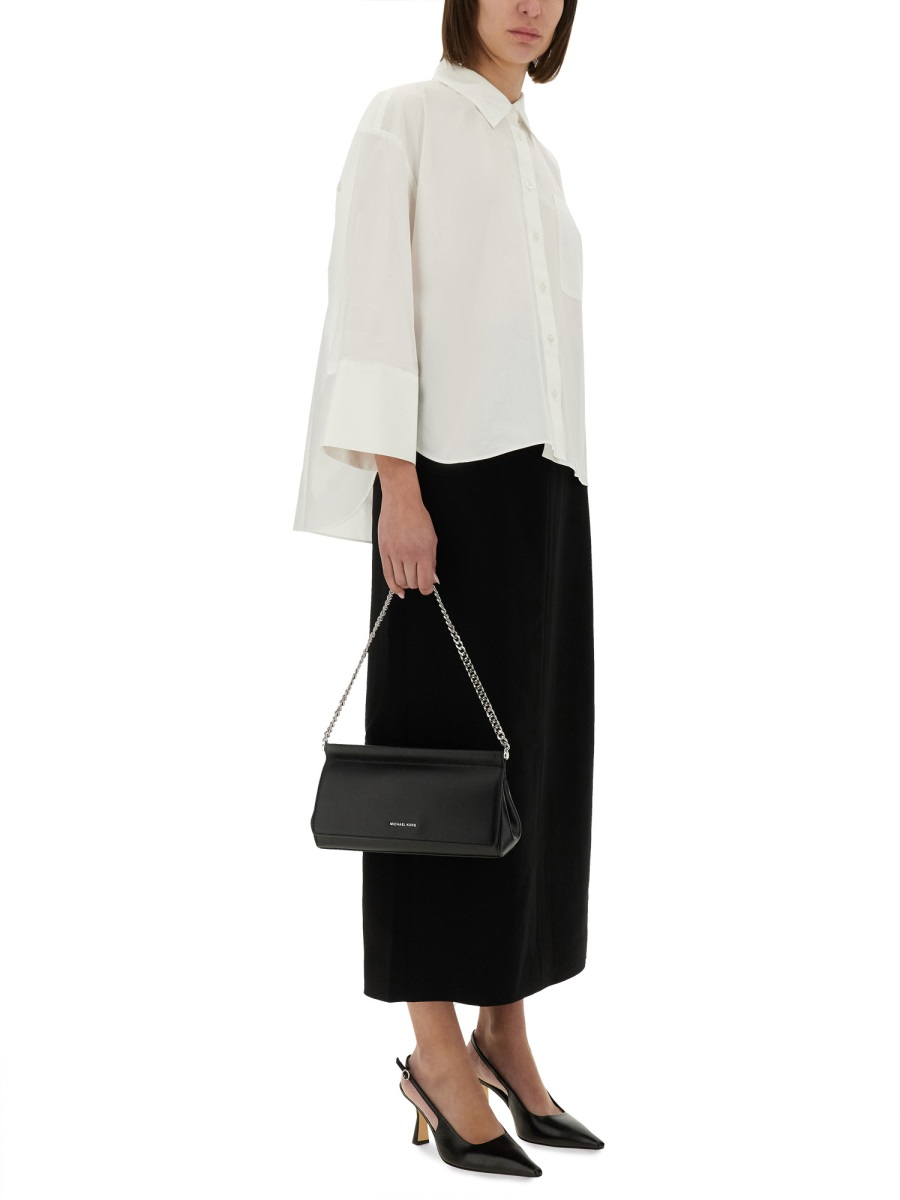 [MICHAEL BY MICHAEL KORS] Midi skirt SS25 MS570HCENX_001BLACK