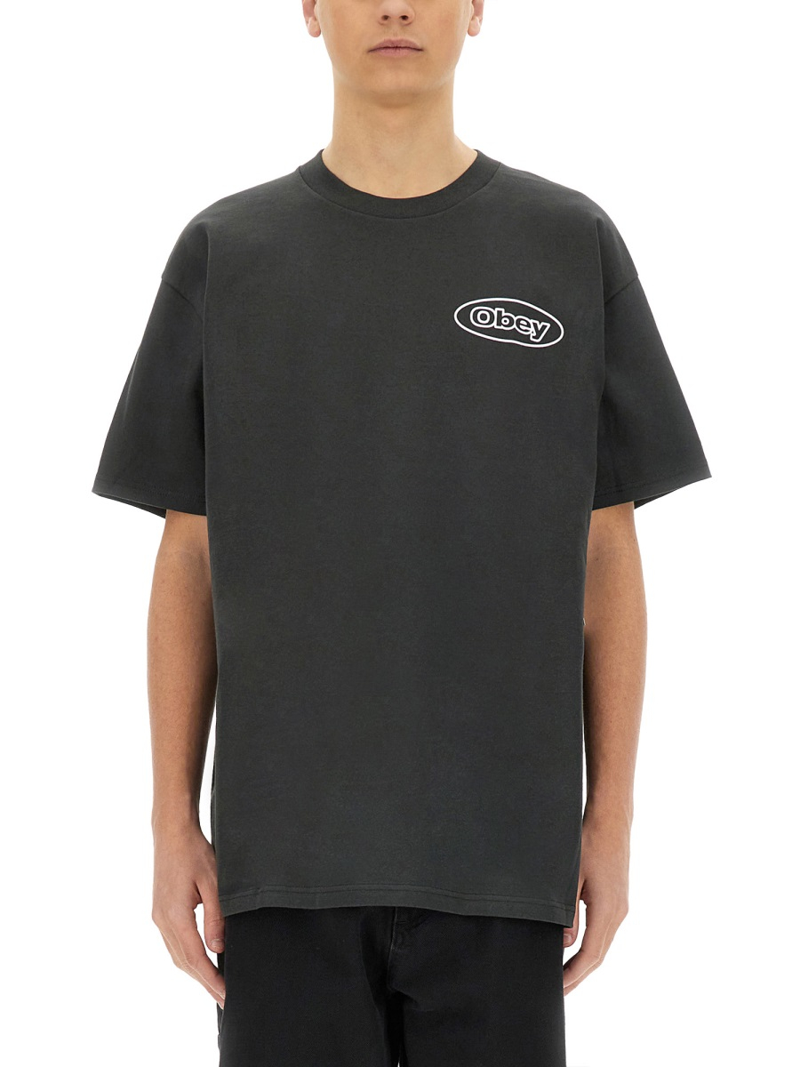 [OBEY] T-shirts Short Sleeve SS25 165264053_VINTAGEBLACK