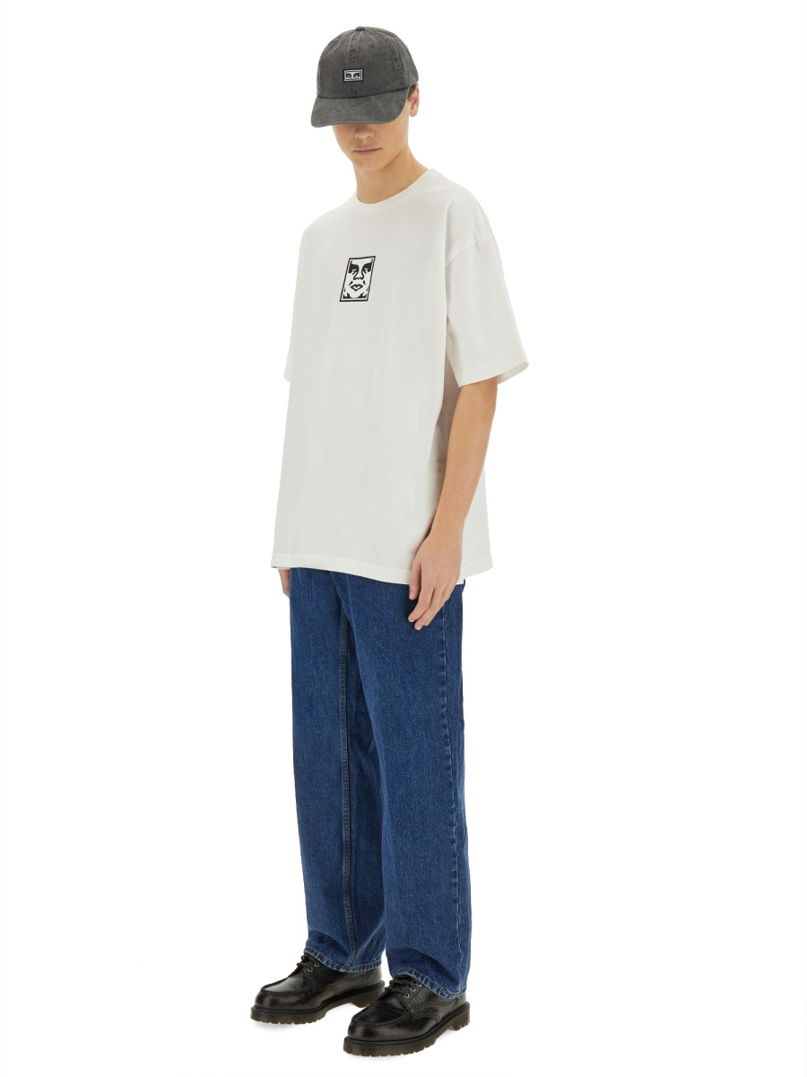 [OBEY] T-shirts Short Sleeve SS25 167924152_PIGMENTVINTAGEWHITE