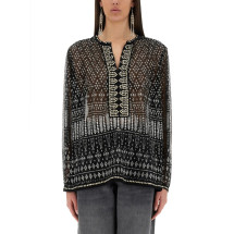 [Isabel Marant] Shirts Long Sleeve SS25 HT0584FA_C1K02IBKSI