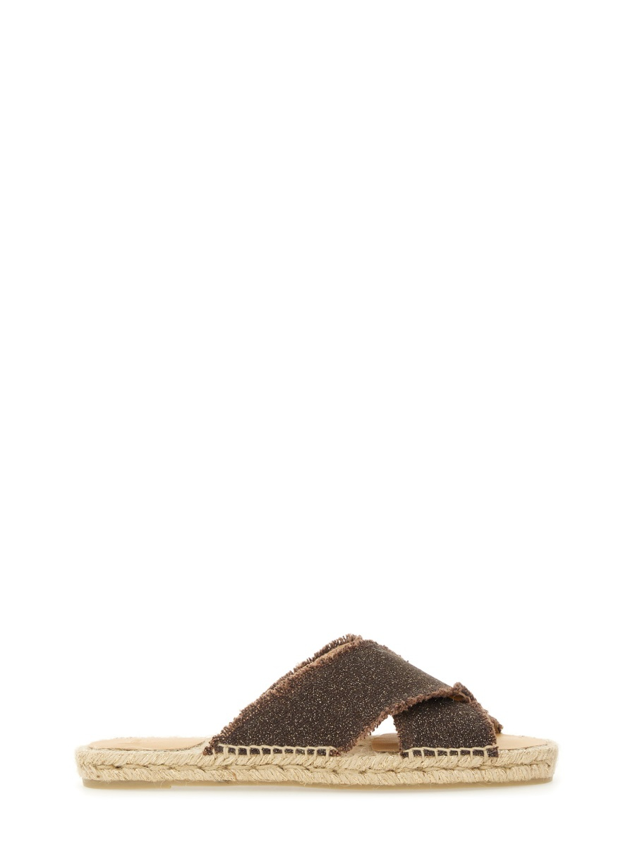 [Castaner] Sandals SS25 PALMERA/032_MARRON/ORO