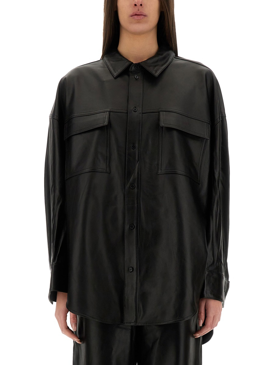 [MICHAEL BY MICHAEL KORS] Shirts Long Sleeve SS25 UR540S0HW8_001BLACK