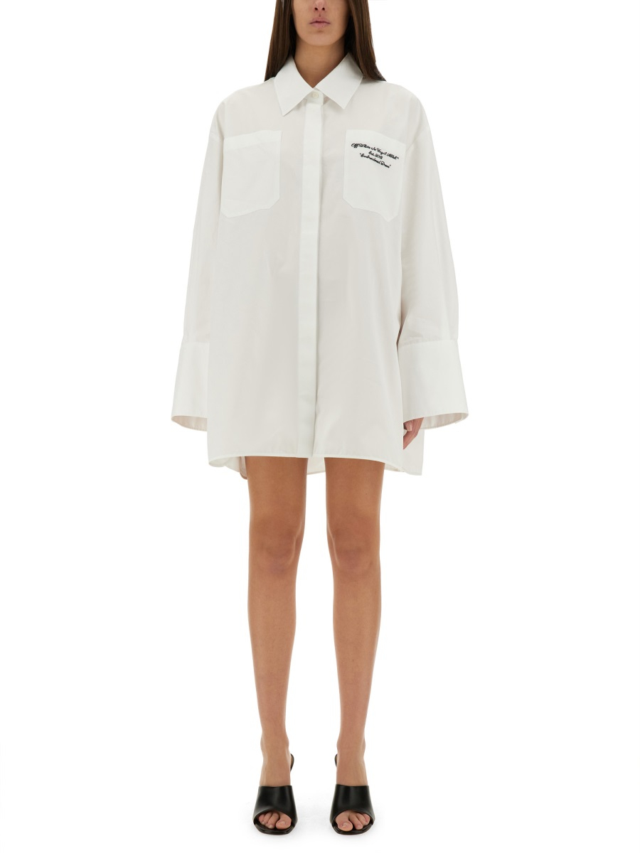 [Off-White] Long sleeve dress SS25 OWDG009_S25FAB0010110