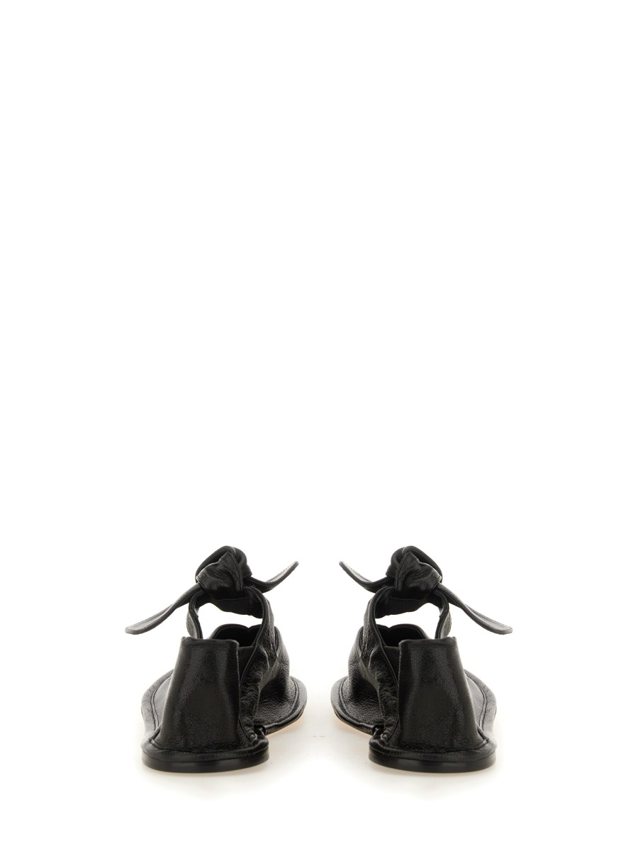 [HEREU] Flat shoes SS25 LLSSWFA24.001.1_BLACK