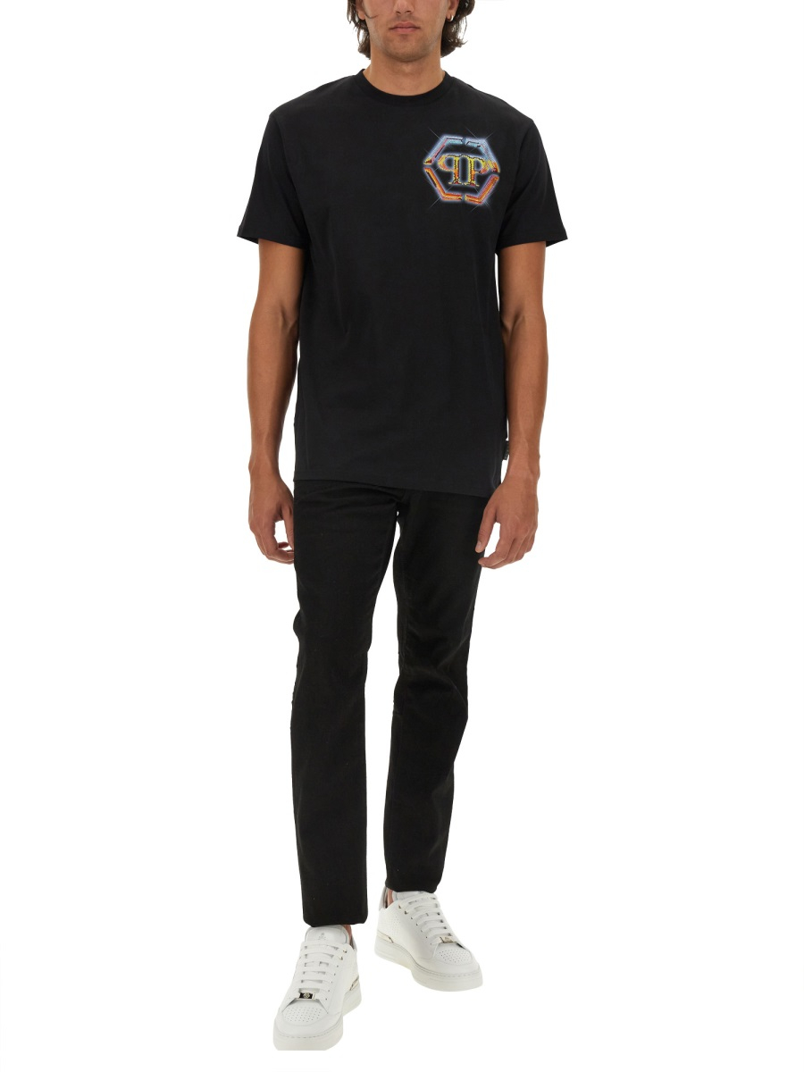 [Philipp Plein] T-shirts Short Sleeve FW24 MTK7342_PJY002N02