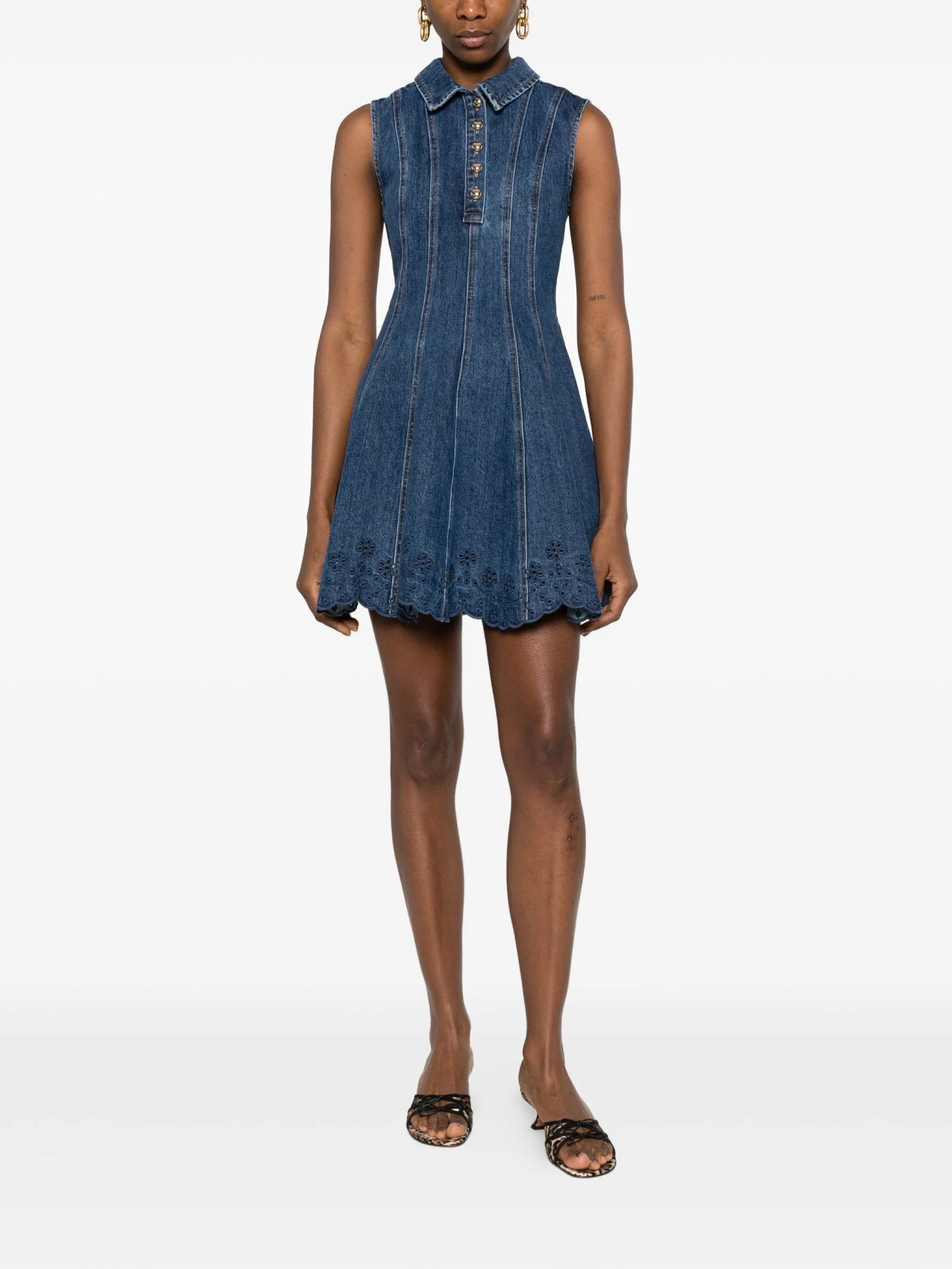 [SELF PORTRAIT] Sleeveless dress SS26 SS26820SBLBLUE