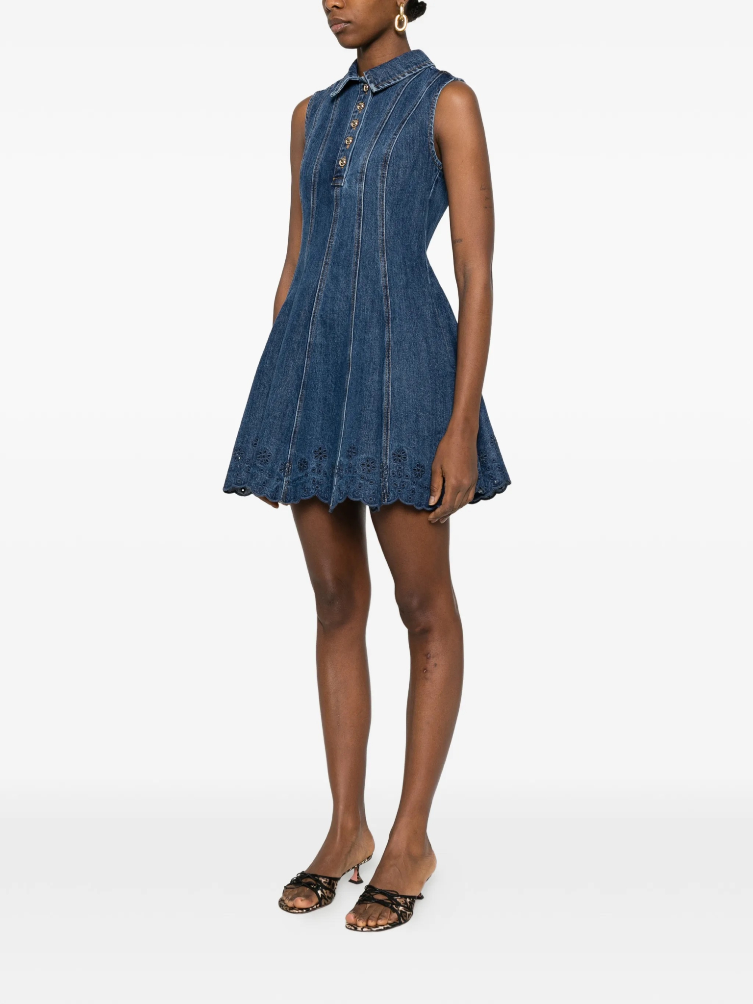 [SELF PORTRAIT] Sleeveless dress SS26 SS26820SBLBLUE