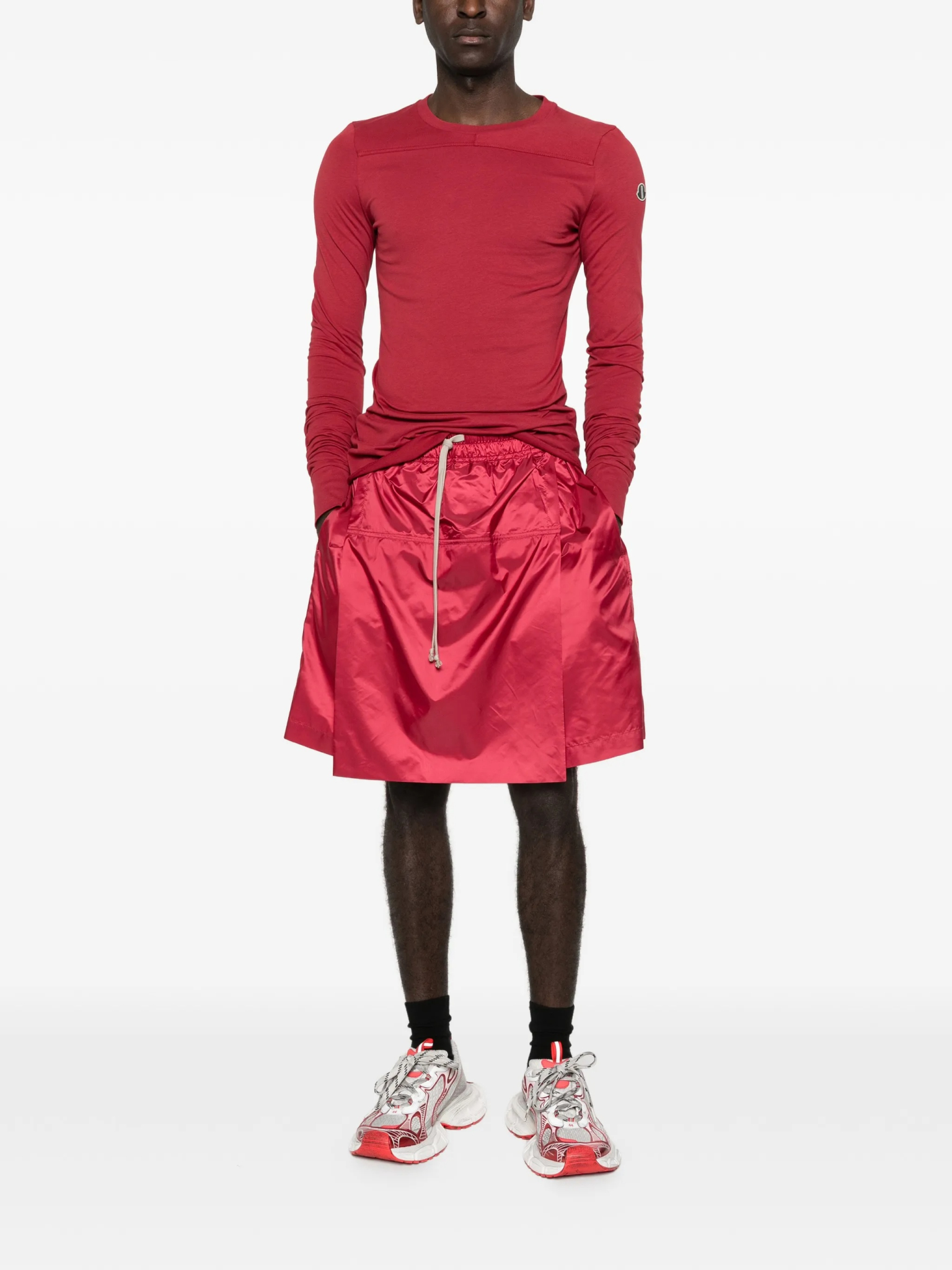 [Moncler X Rick Owens] T-shirts Long Sleeve SS26 MU01F8D01 89AHD