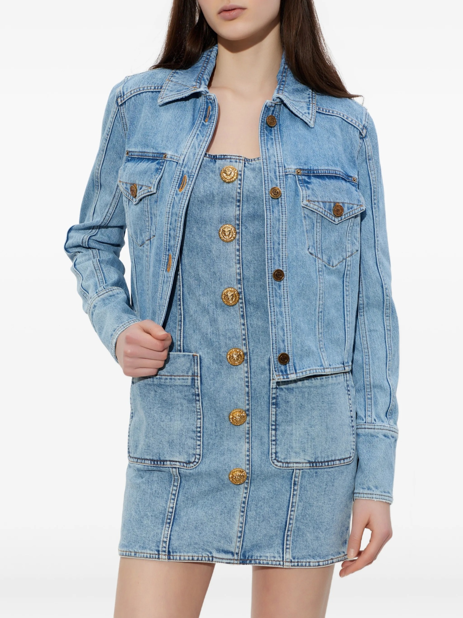[BALMAIN PARIS] Denim Jacket SS26 GF1TC215 DG11