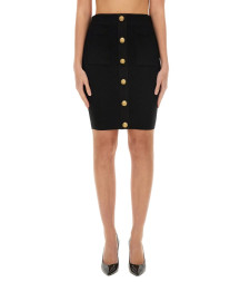 [Balmain] Midi skirt FW24 DF0LC017KH58_0PA